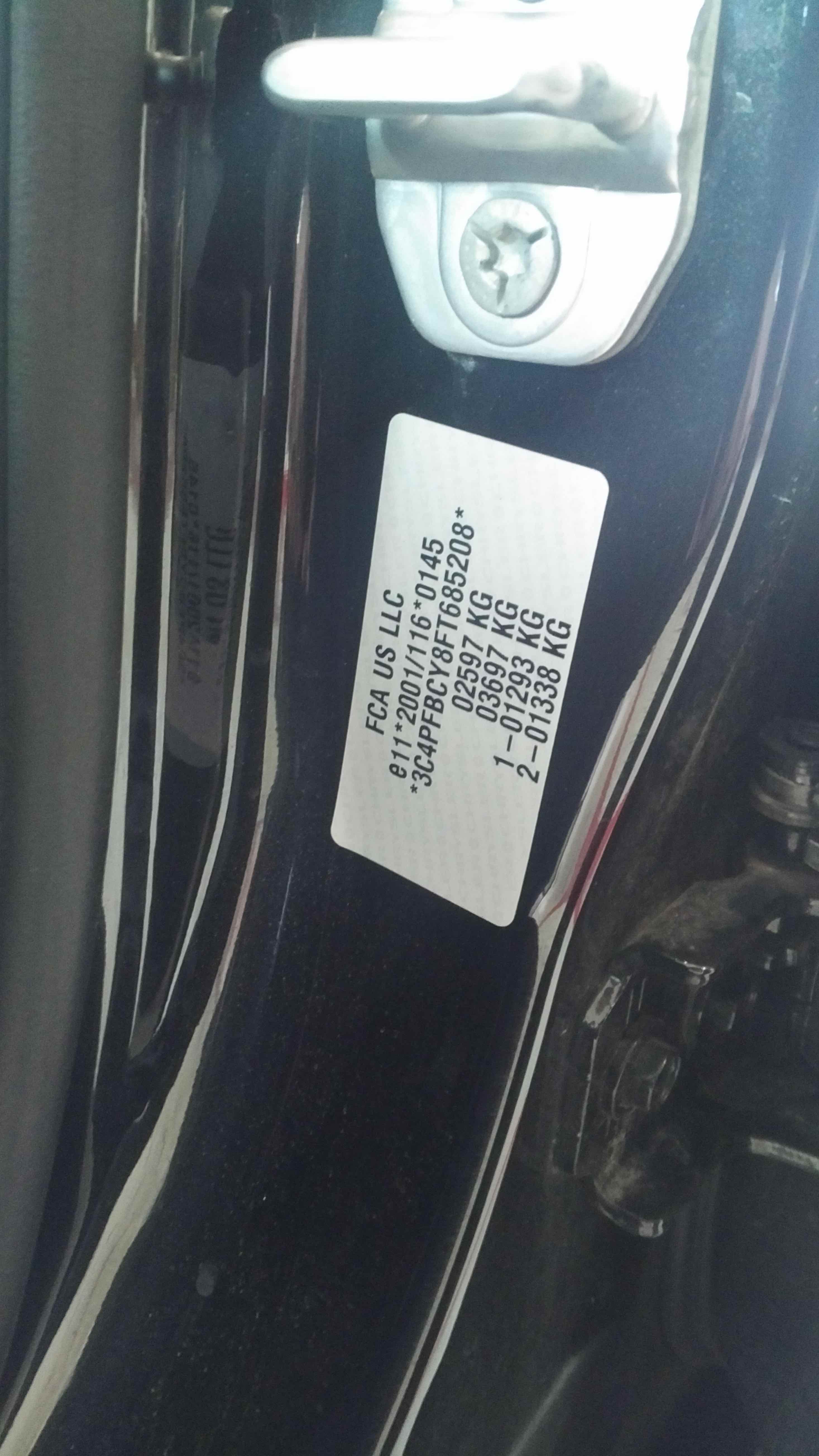 Расшифровка vin fiat