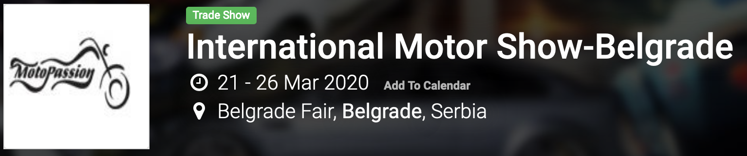 Motor Show-Belgrade 2020